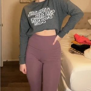 calvin klein crewneck and marshall’s leggings